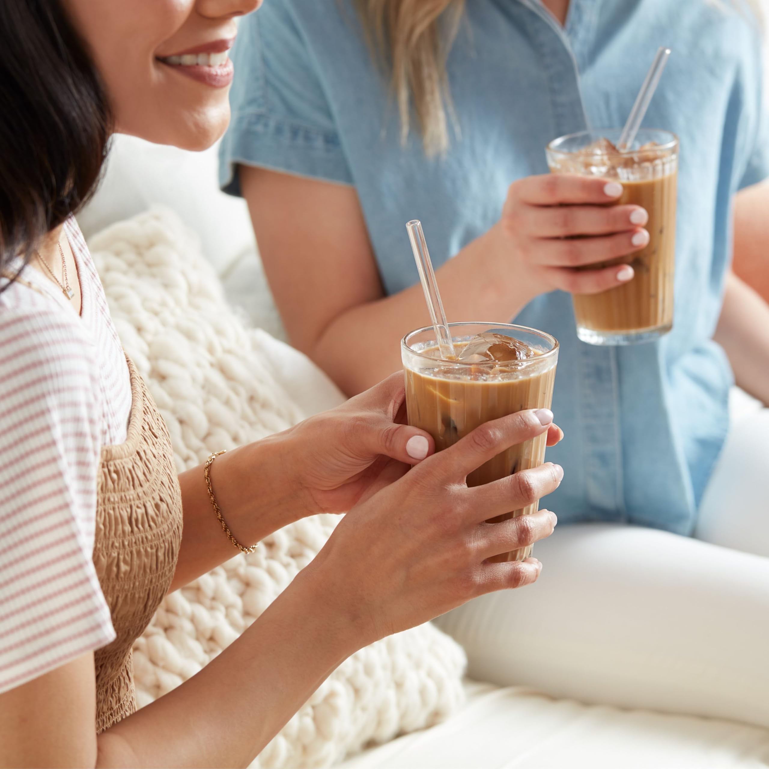 Dunkin cold brew served with friends at home