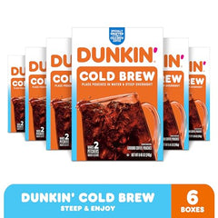 Dunkin cold brew packs in brew process to steep overnight for smooth flavor