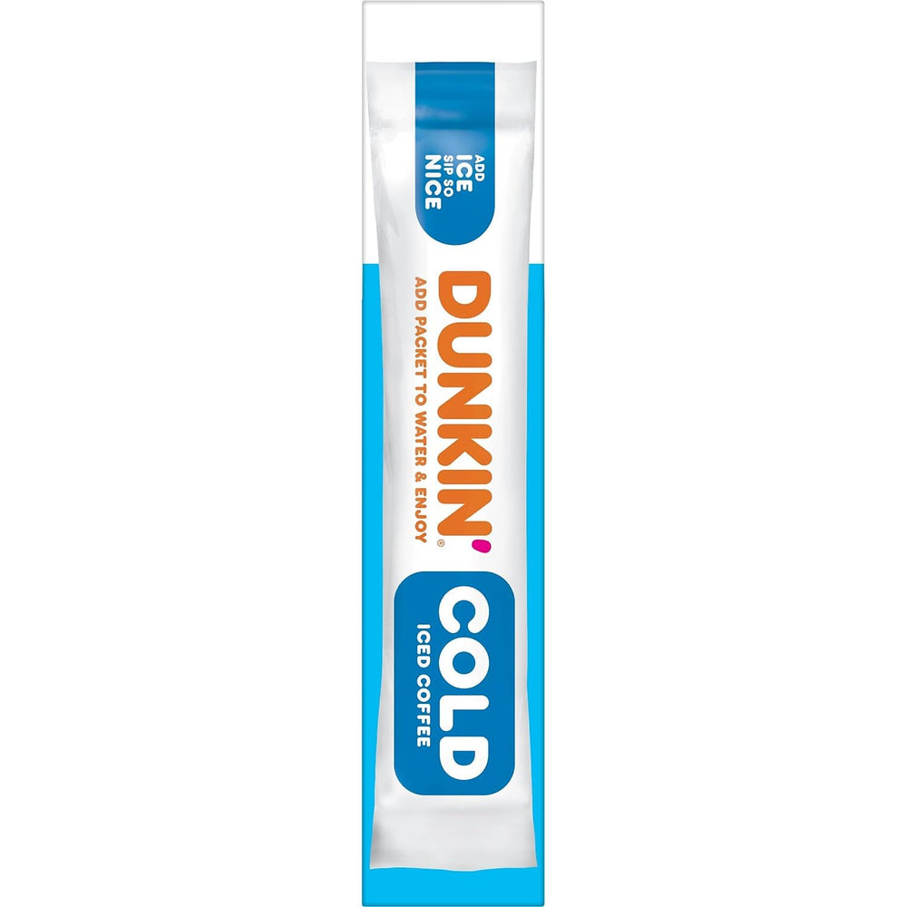 Dunkin packet stirred with creamer for a personalized taste.