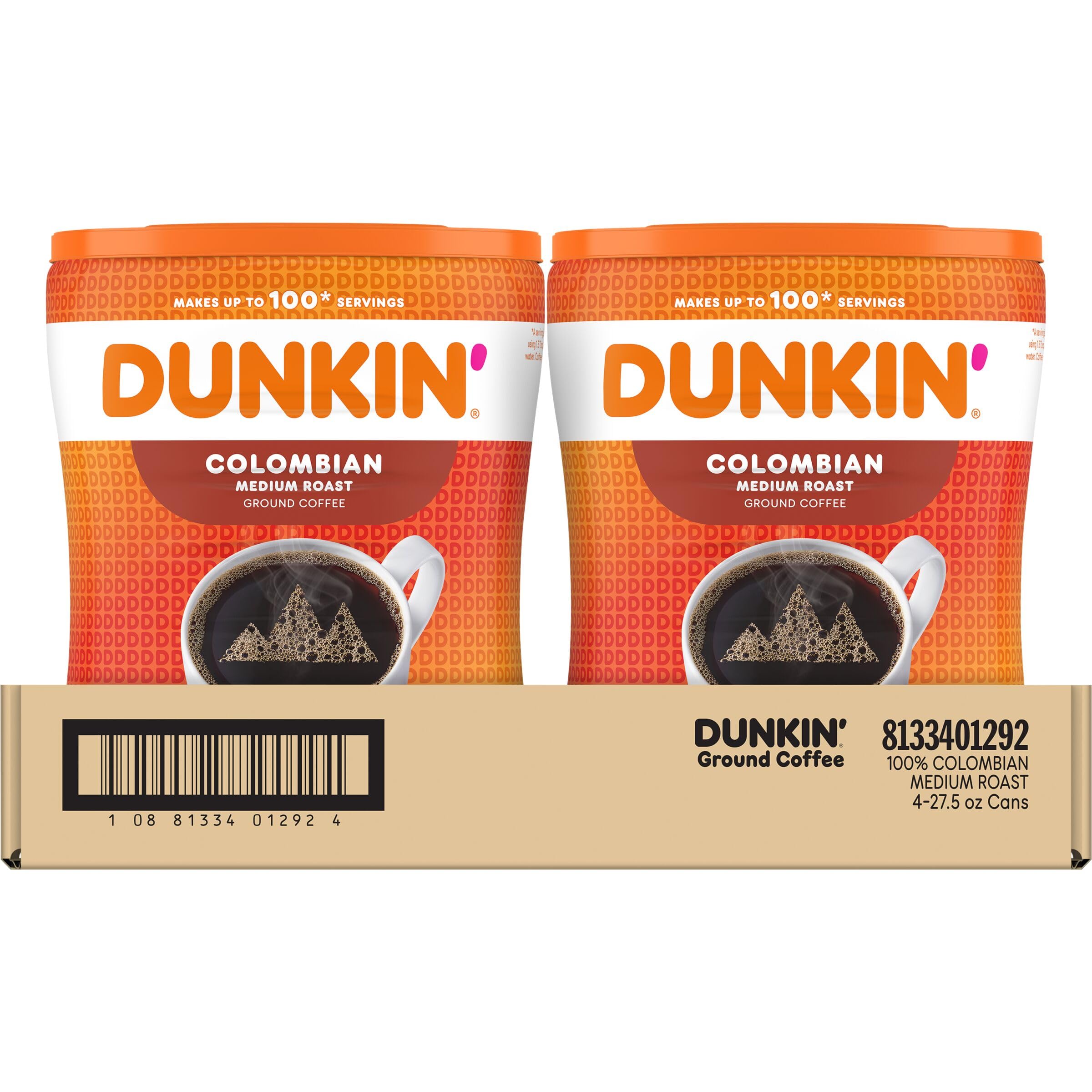 Dunkin Colombian coffee for a morning pick-me-up