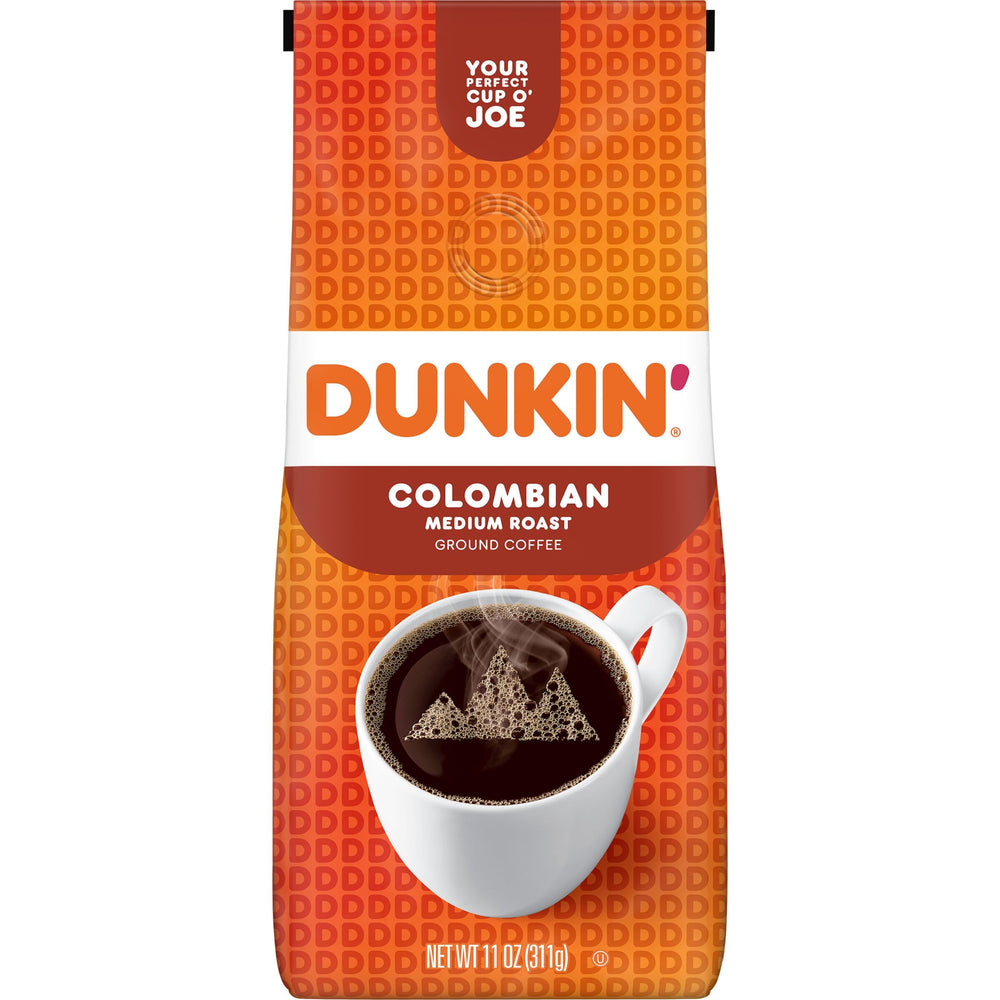 Dunkin' 100% Colombian aroma filling your morning ritual.