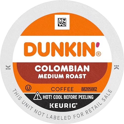 Dunkin Colombian K-Cup pods in a 60-count box for home use