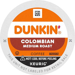 Dunkin Colombian K-Cup pods in a 60-count box for home use
