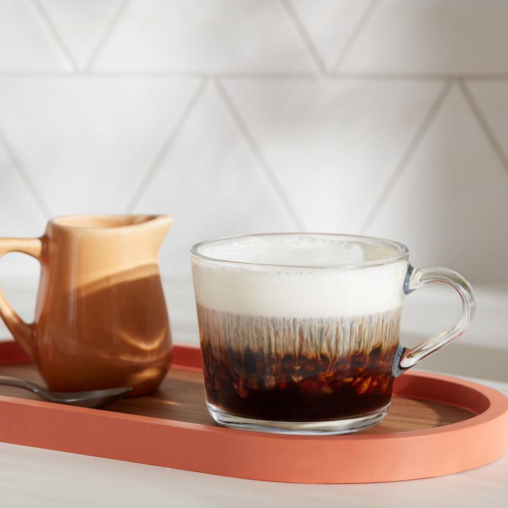 Dunkin' Decaf boxes on a shelf ready for everyday coffee.