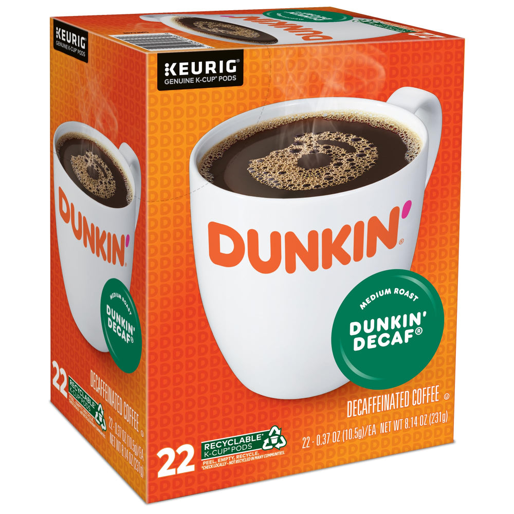 Dunkin Donuts case of 4 packs front view for bulk use.