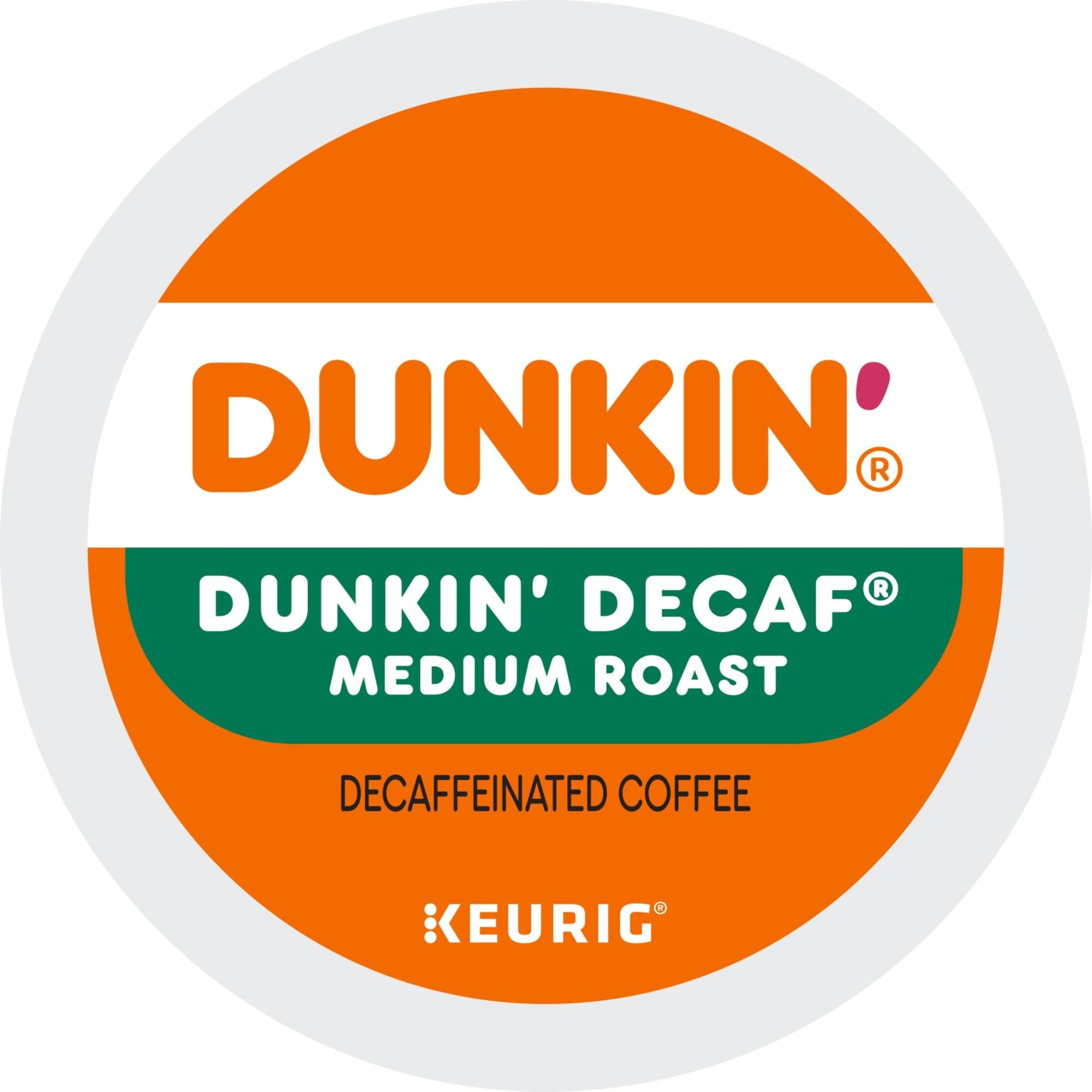 Dunkin Donuts decaf K-Cup brewing setup ready for Keurig.