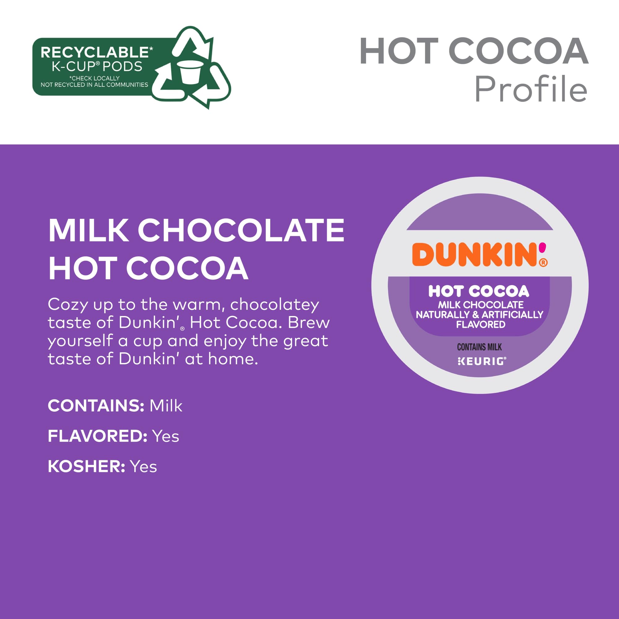 Dunkin' Donuts hot cocoa at home creates cozy moments.