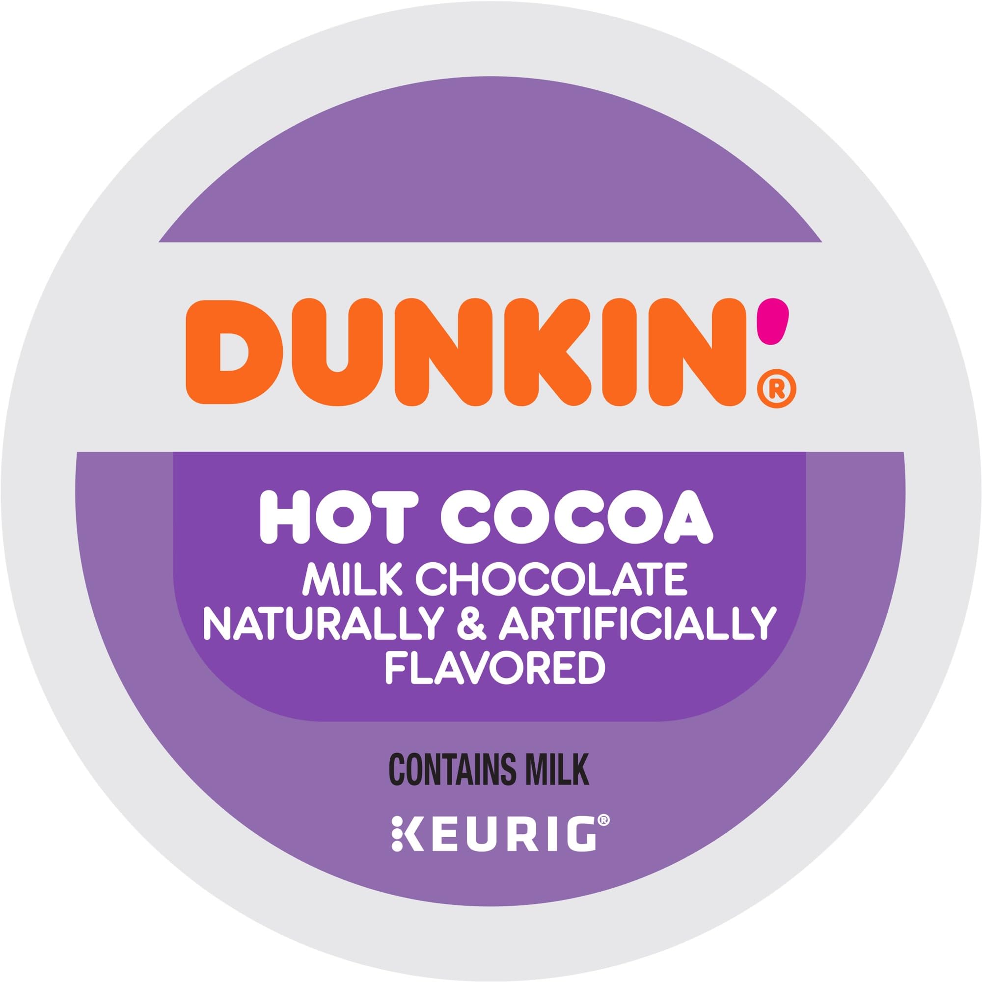Dunkin' Donuts milk chocolate hot cocoa delivers smooth, comforting flavor at home.
