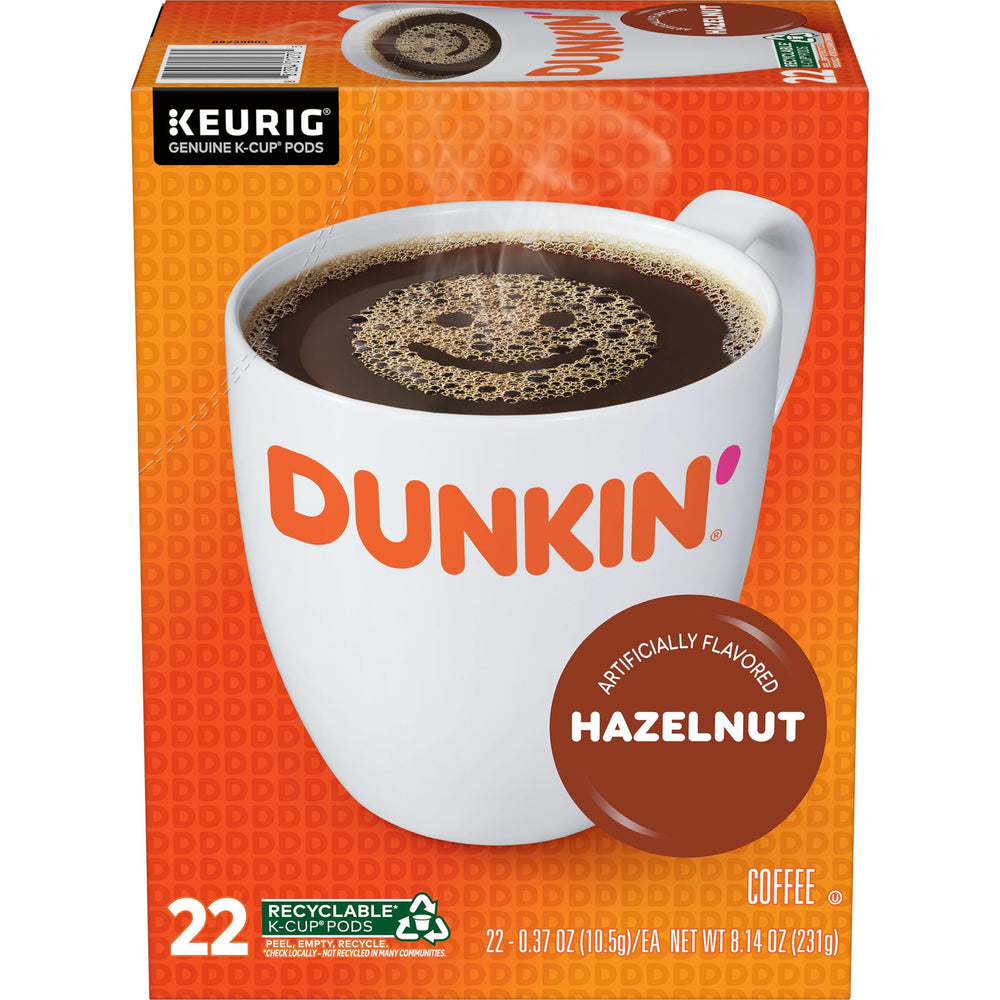 Dunkin Hazelnut coffee brew poured, a comforting ritual