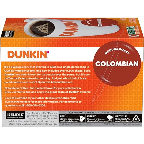 Keurig-compatible Dunkin K-Cup pods enabling convenient single-serve brewing