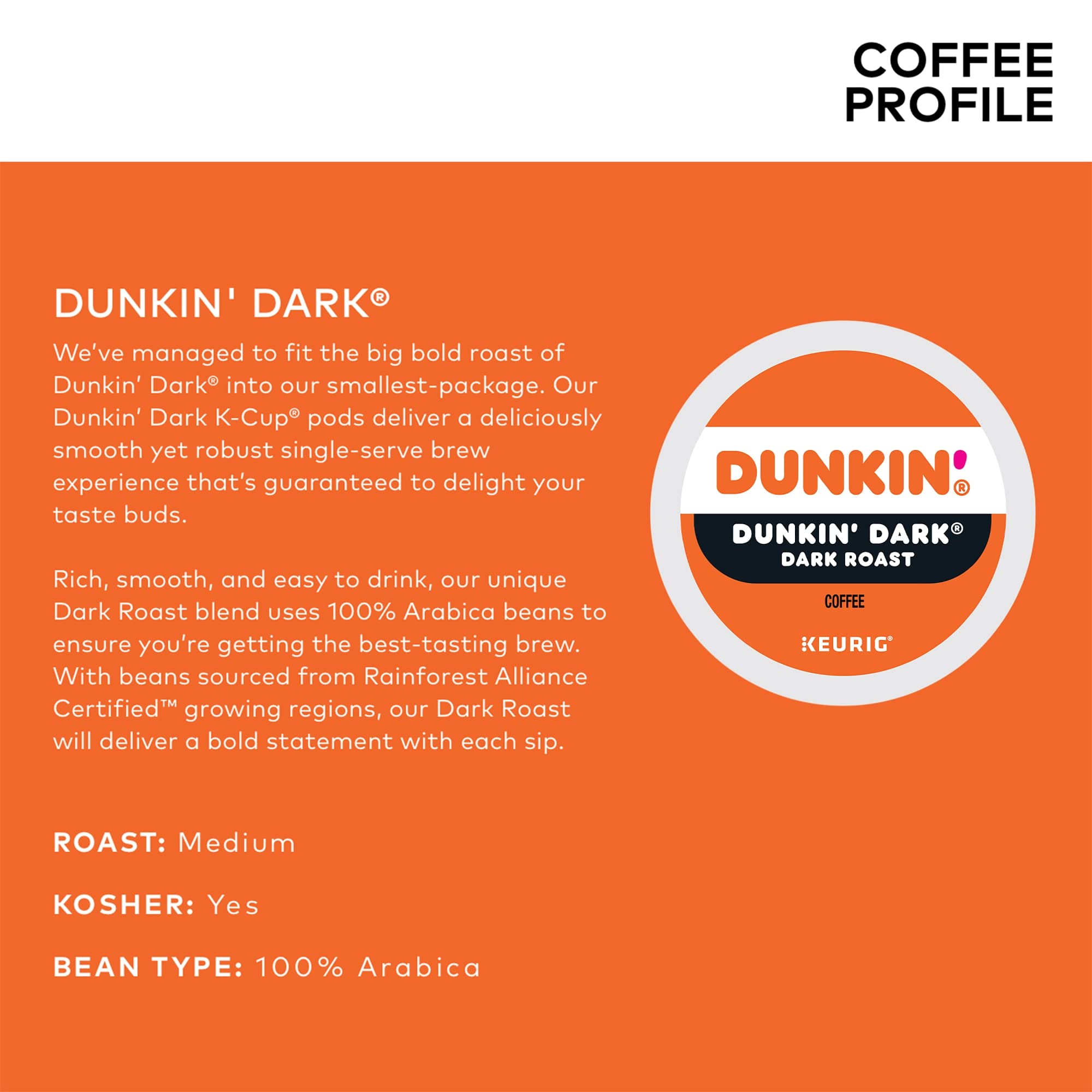Dunkin' Donuts K-Cup compatible with Keurig brewers