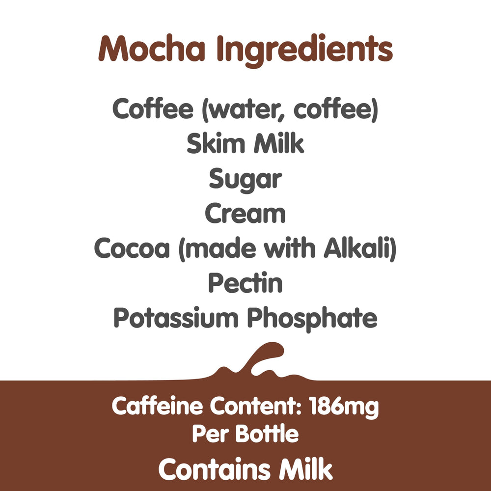 Dunkin Mocha Iced Coffee bottle pour reveals a creamy mocha aroma.