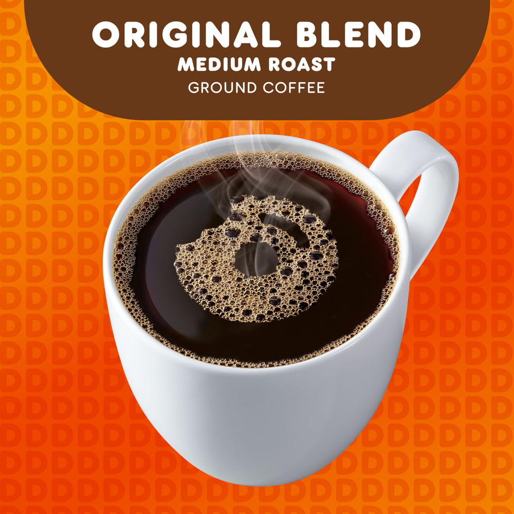 Dunkin Original Blend six-box display, organized packs for easy restocking