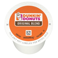 Dunkin Original Blend K-Cup pods ready to brew for a smooth morning.