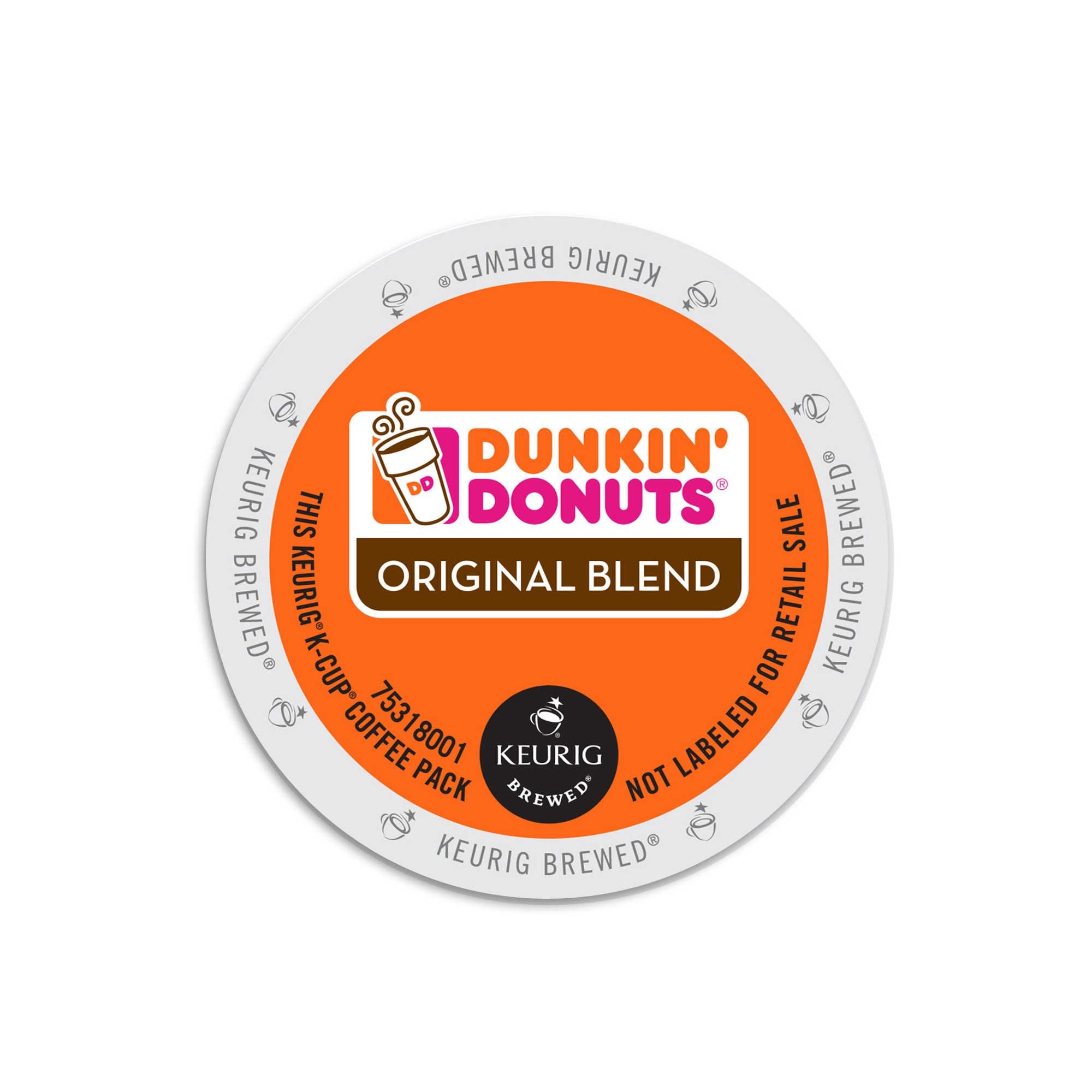 Dunkin' Donuts Original Blend K-Cups deliver a smooth medium roast for home brewing