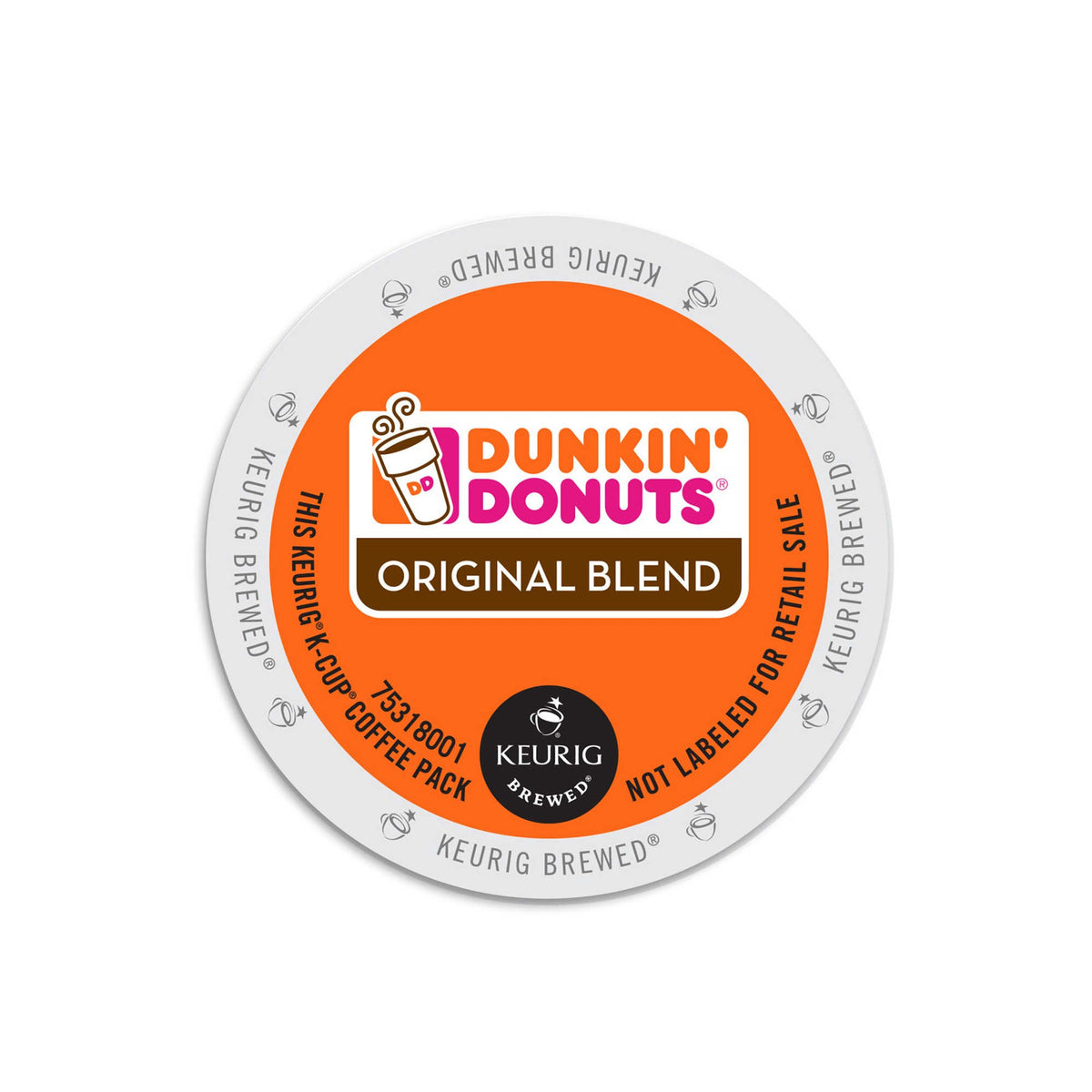 Dunkin' Donuts Original Blend K-Cups deliver a smooth medium roast for home brewing