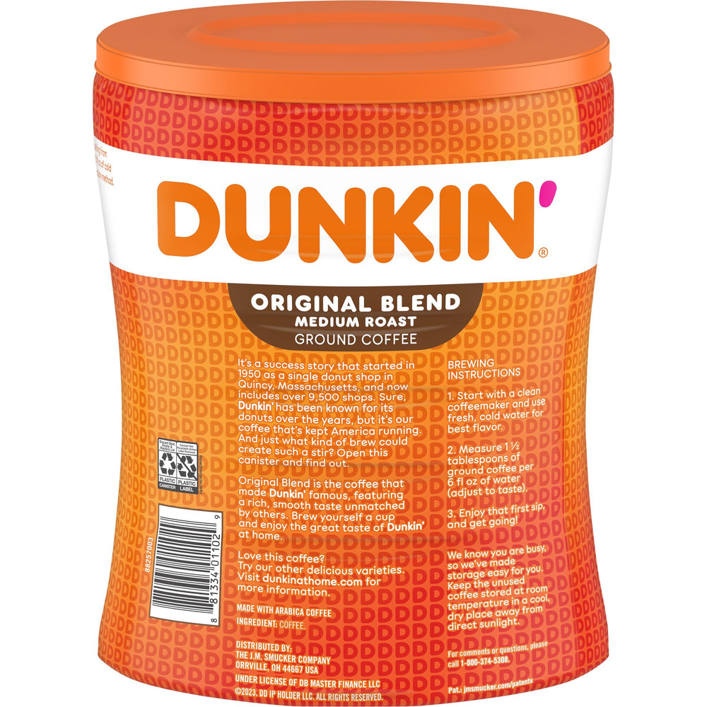 Dunkin' Original Blend packaging on the counter—ready to open.
