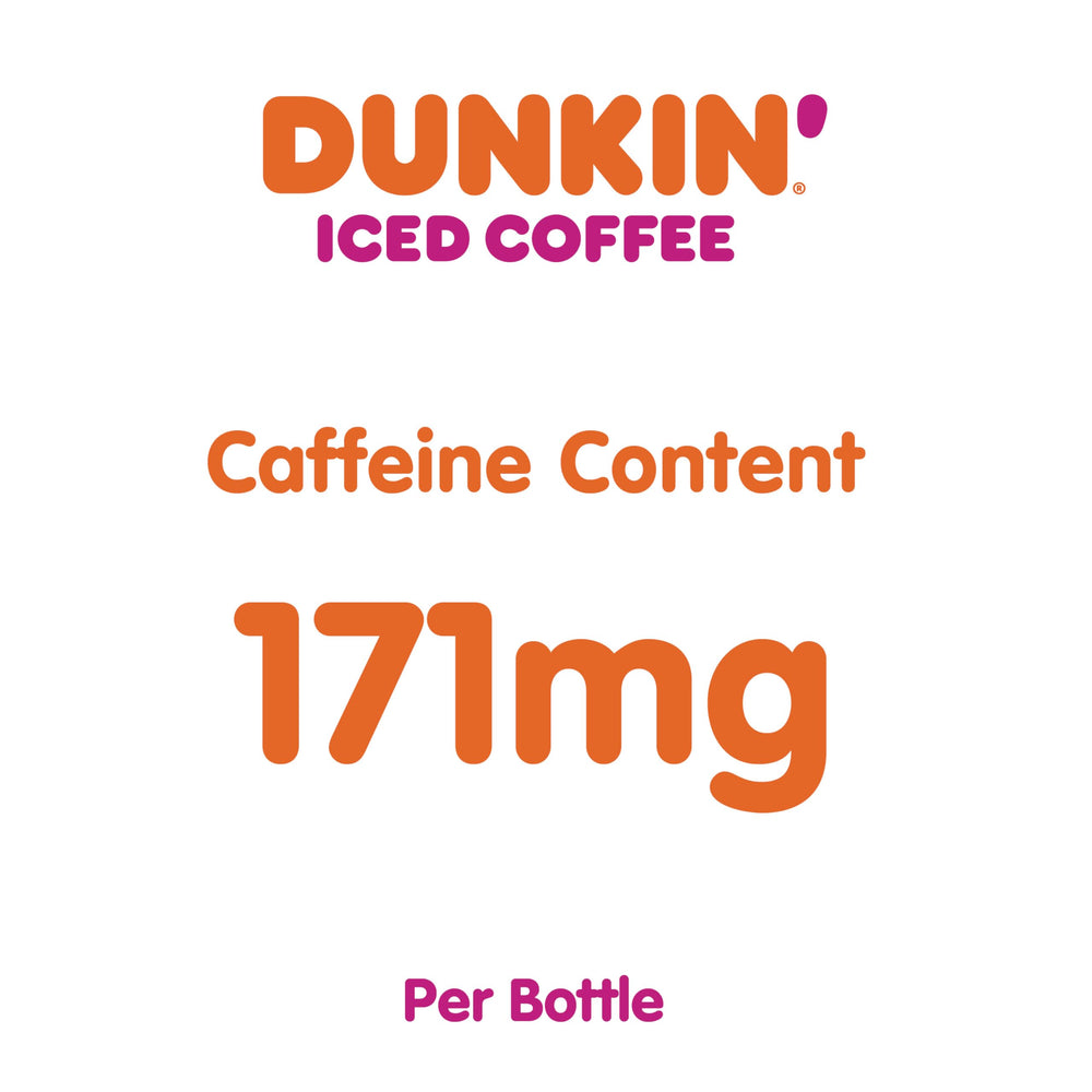 Dunkin Original Iced Coffee bottle pouring into a glass