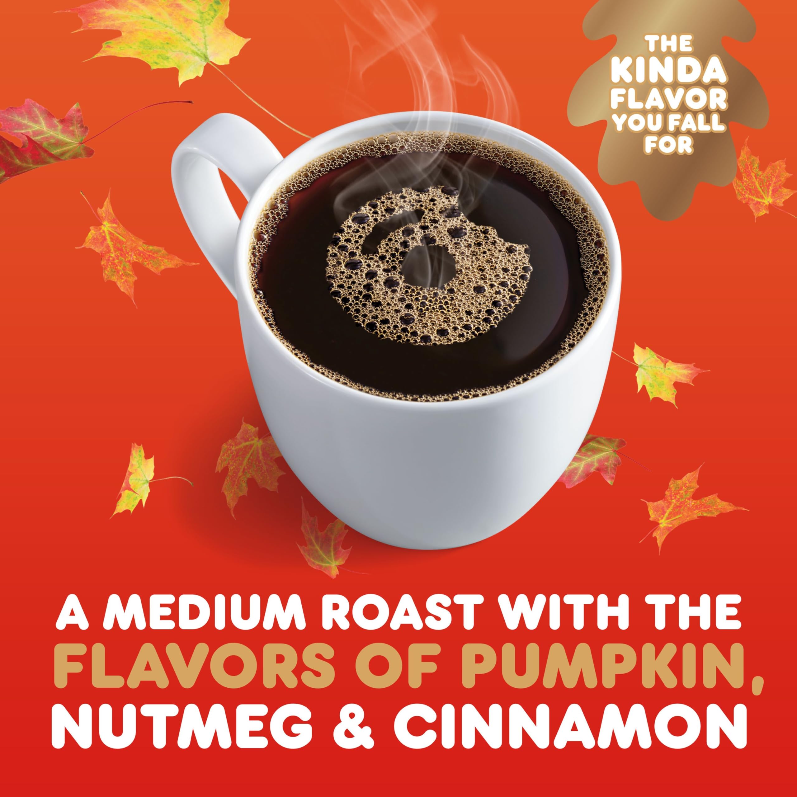 Dunkin' Pumpkin Spice steaming cup, inviting warmth on chilly days.