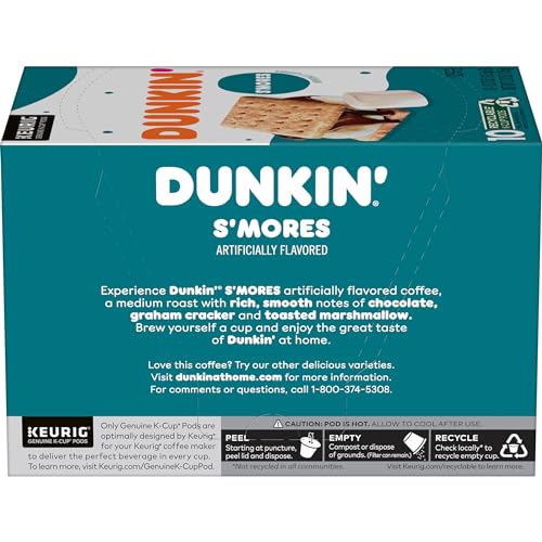 Aromatic steam from a Dunkin S’mores cup brightens mornings
