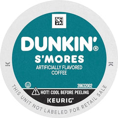 Dunkin S’mores coffee beans close-up highlighting chocolate notes