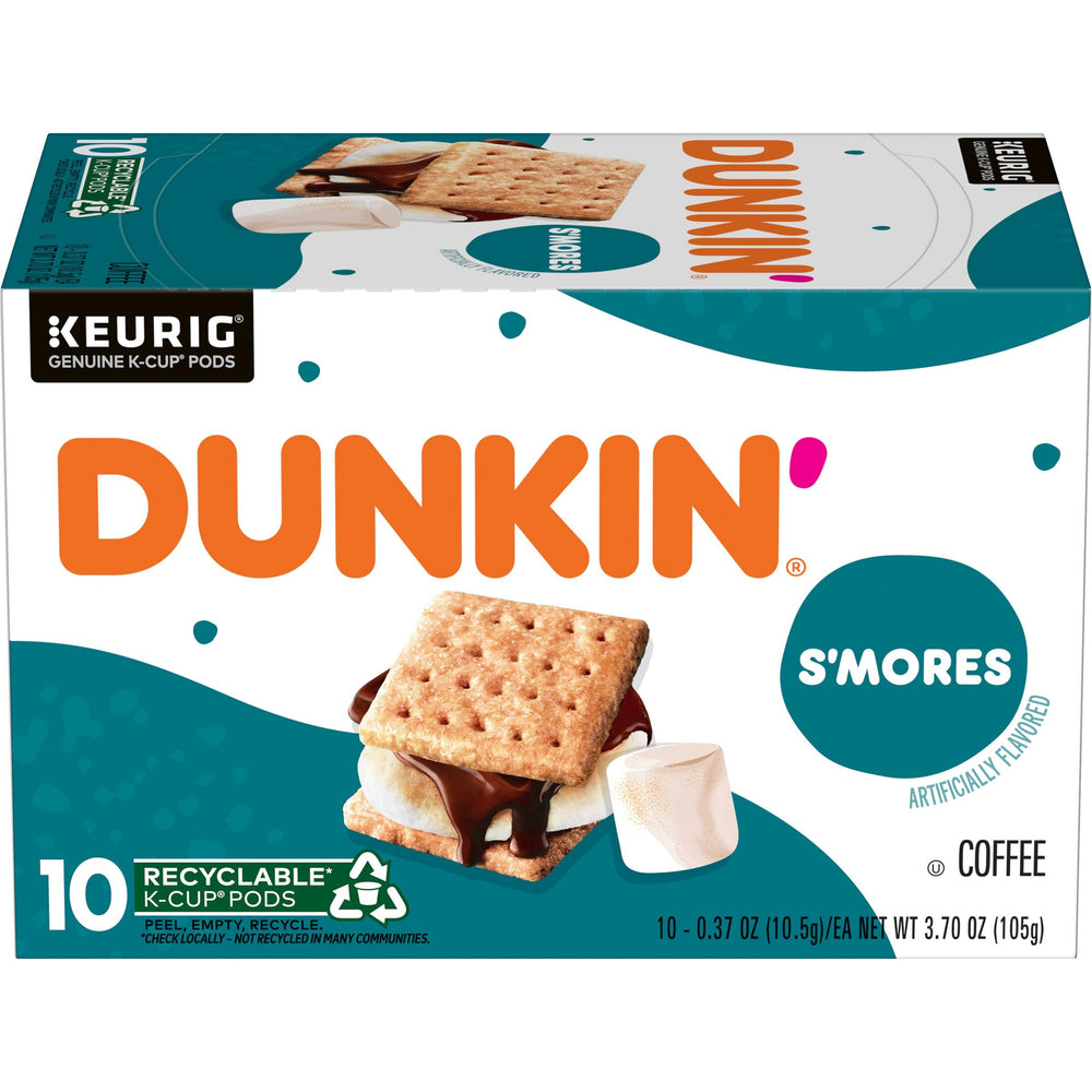 Dunkin S’mores K-Cup pods box ready for quick mornings