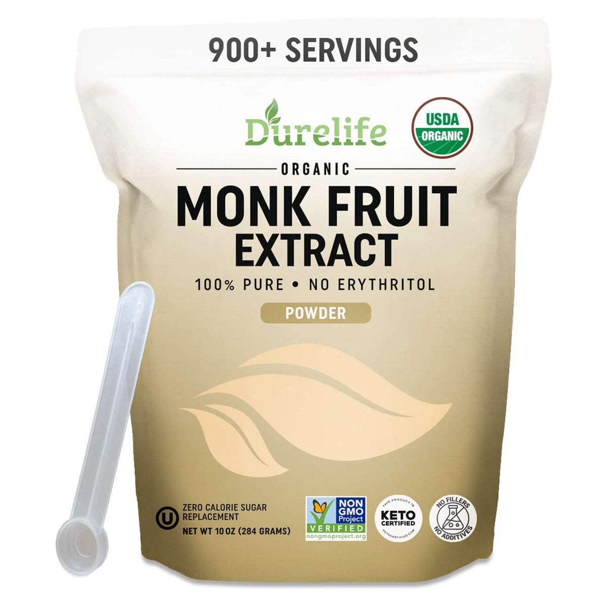 DureLife monk fruit bottle offers pure, zero-calorie sweetness for daily beverages and baking.
