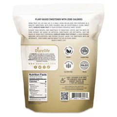 DureLife monk fruit pour enables easy drizzle in coffee, tea, and desserts.