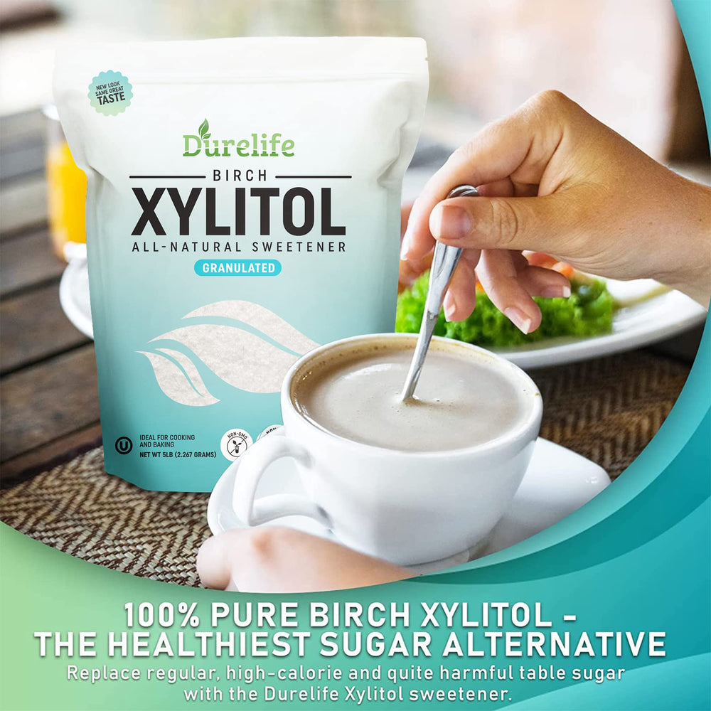 DureLife Xylitol gluten-free-kosher, suitable for gluten sensitive diets and kosher kitchens.