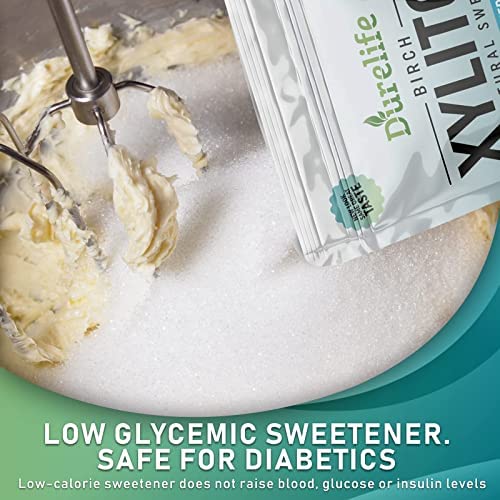DureLife Xylitol granulated crystals close-up with clean sweetness