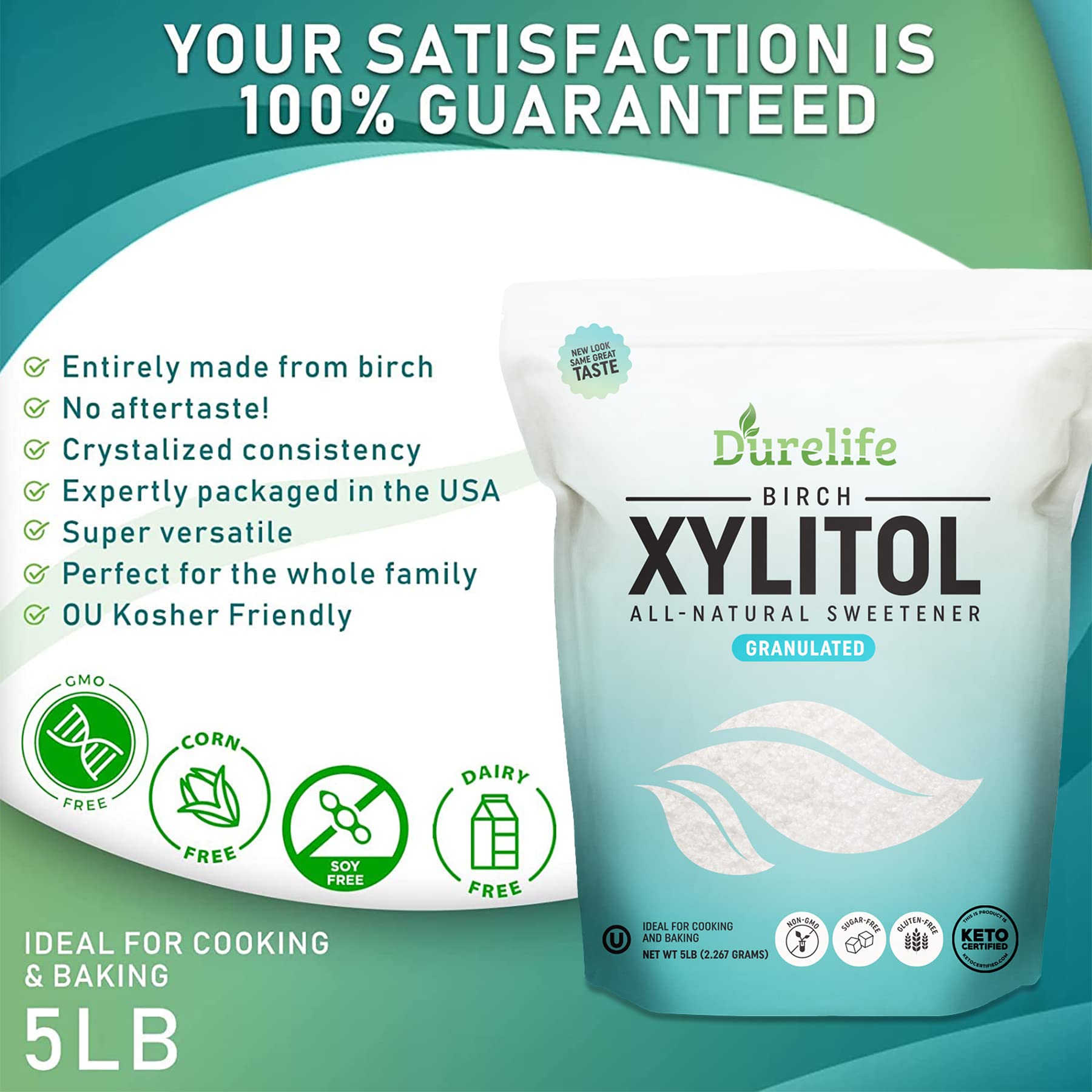 DureLife Xylitol no-aftertaste, delivers clean sweetness without lingering aftertaste.