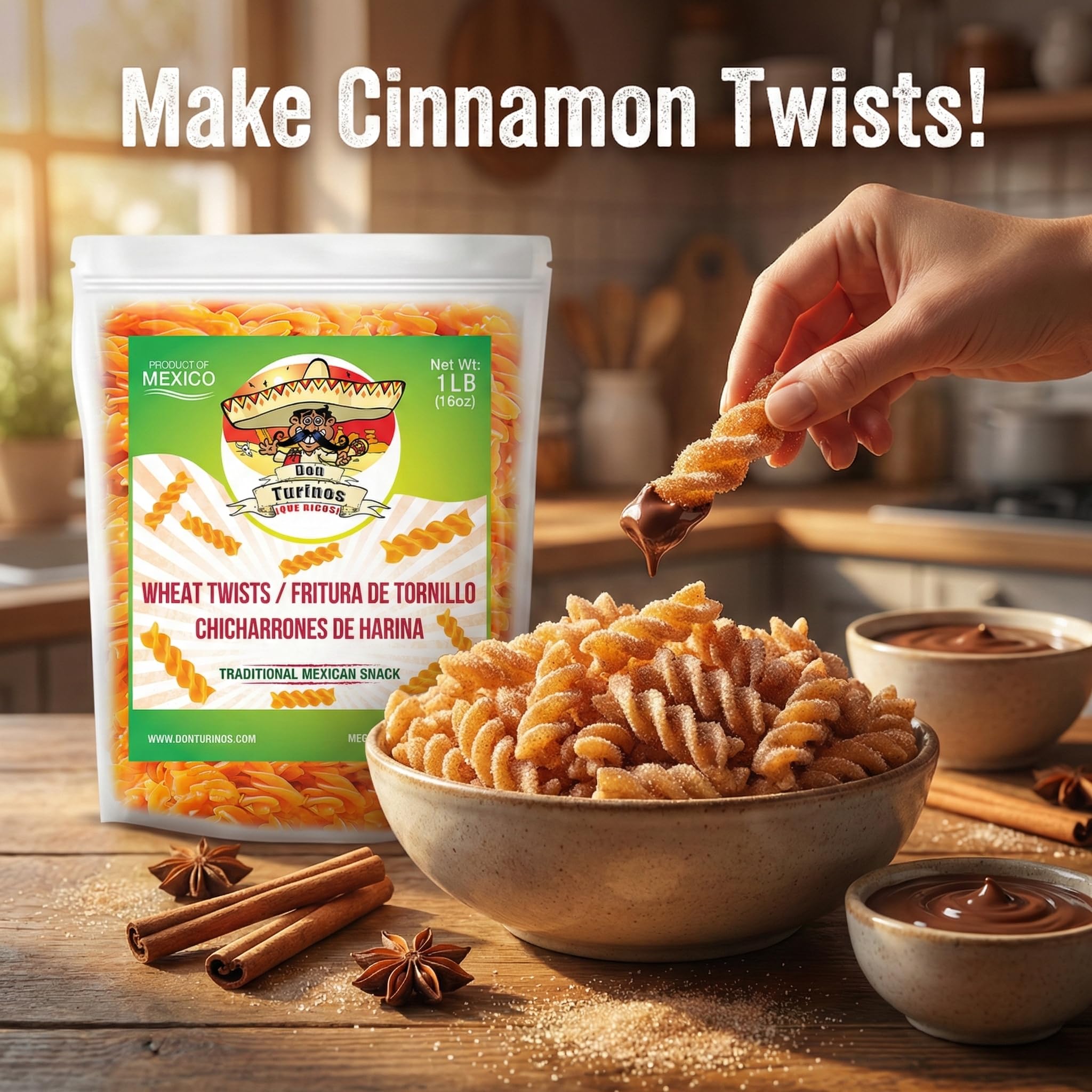 Duritos duros golden crunch on platter – perfect party snack.