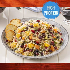 Duru bulgur high fiber and protein badge highlights nutrition