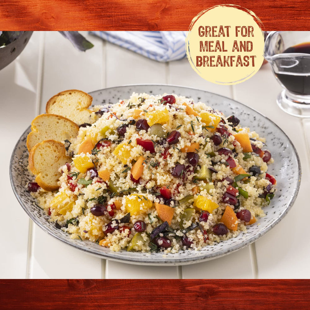 Duru bulgur salad plate demonstrates versatility as side or main.