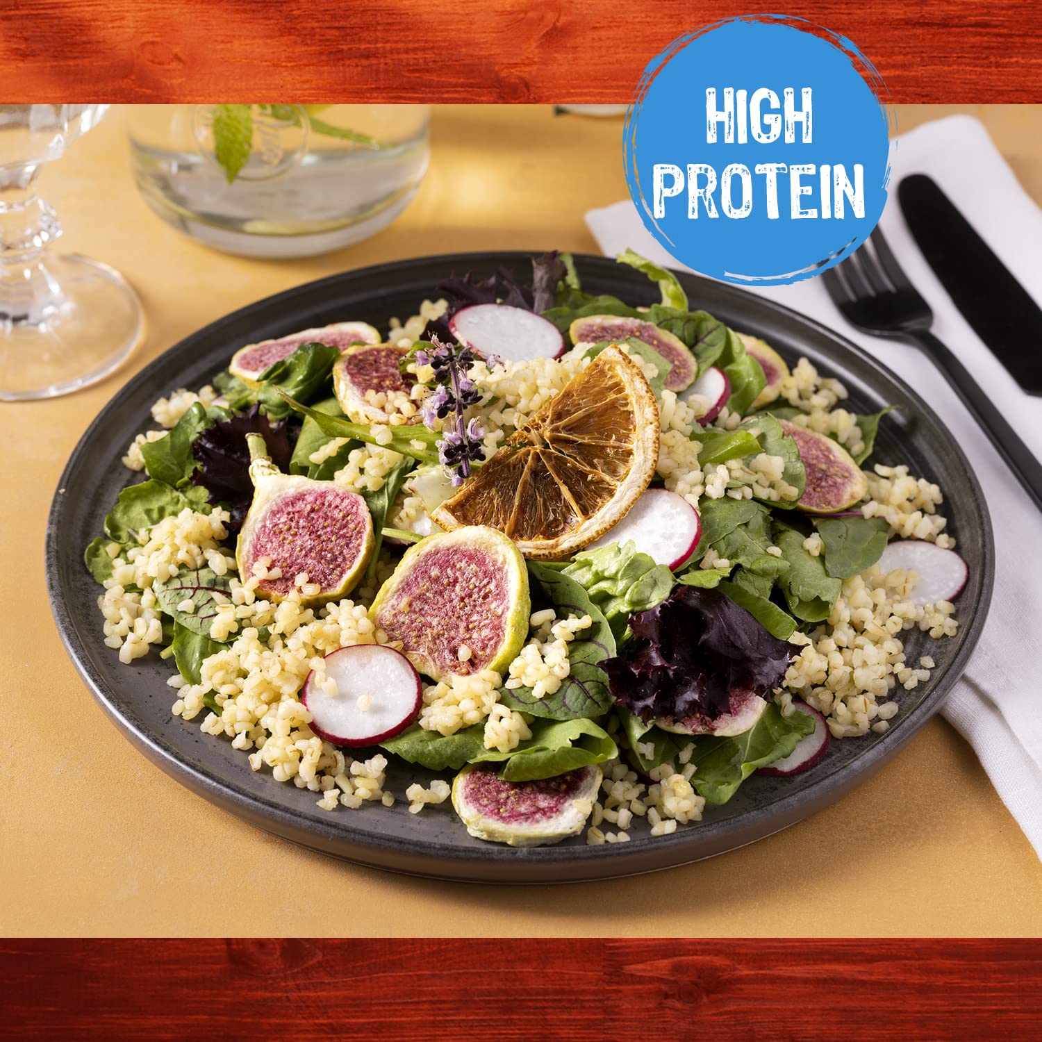 Duru coarse bulgur vegan dish plate, nutritious staple for flavorful meals.