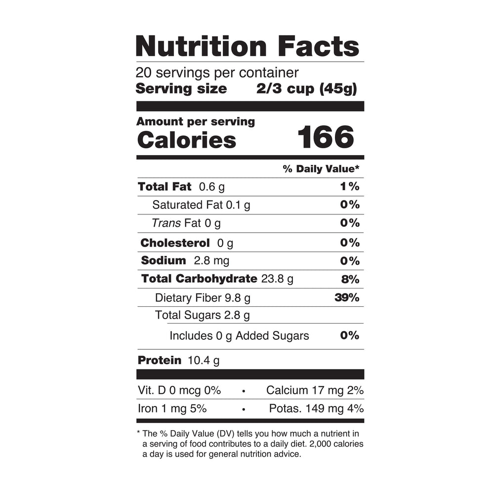 Duru fava beans 800g back pack, showing kosher and non-GMO certifications.