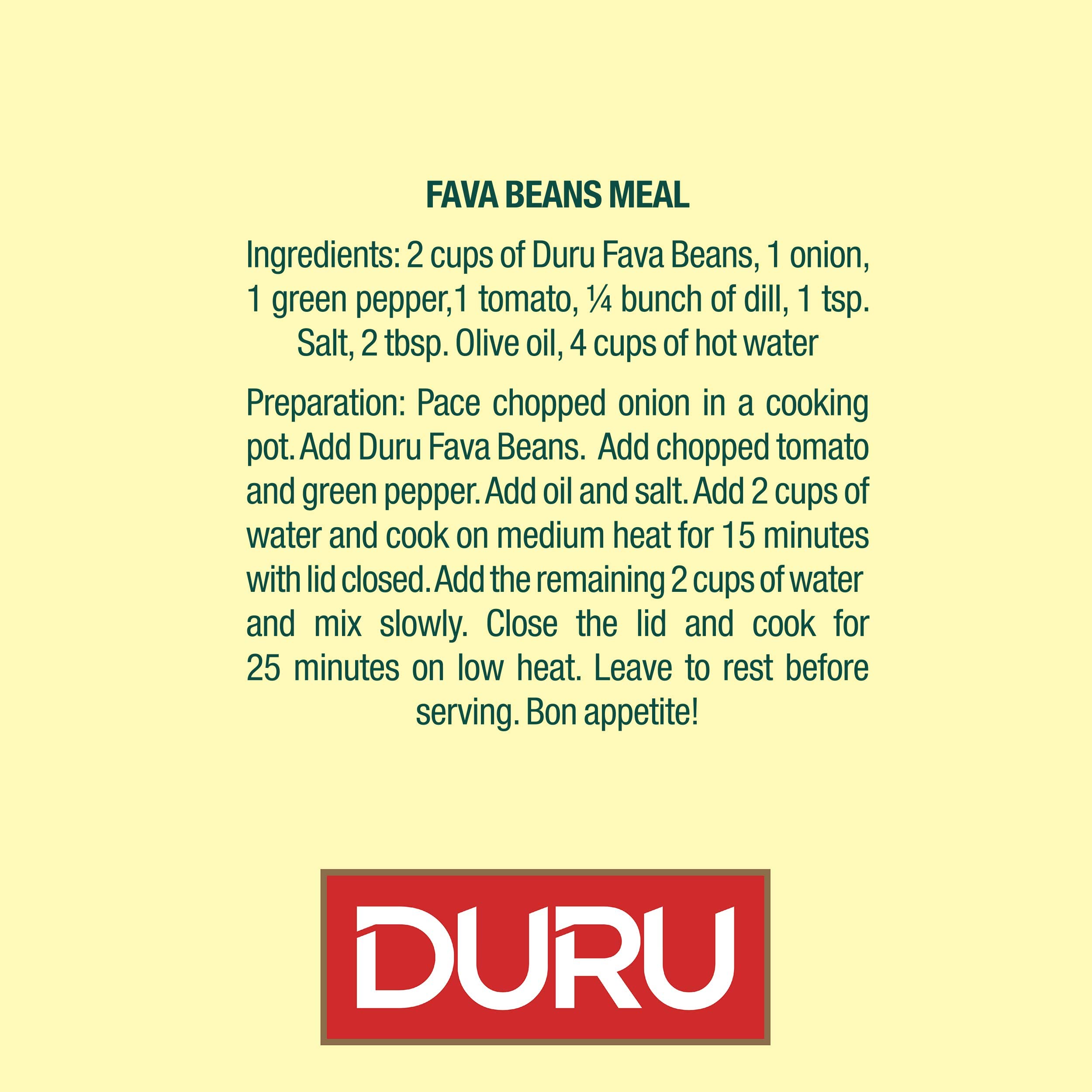 Duru fava beans simmering into a hearty soup base, rich in fiber.