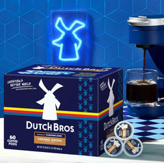 Pod in a Keurig brewer illustrating easy single-serve preparation.