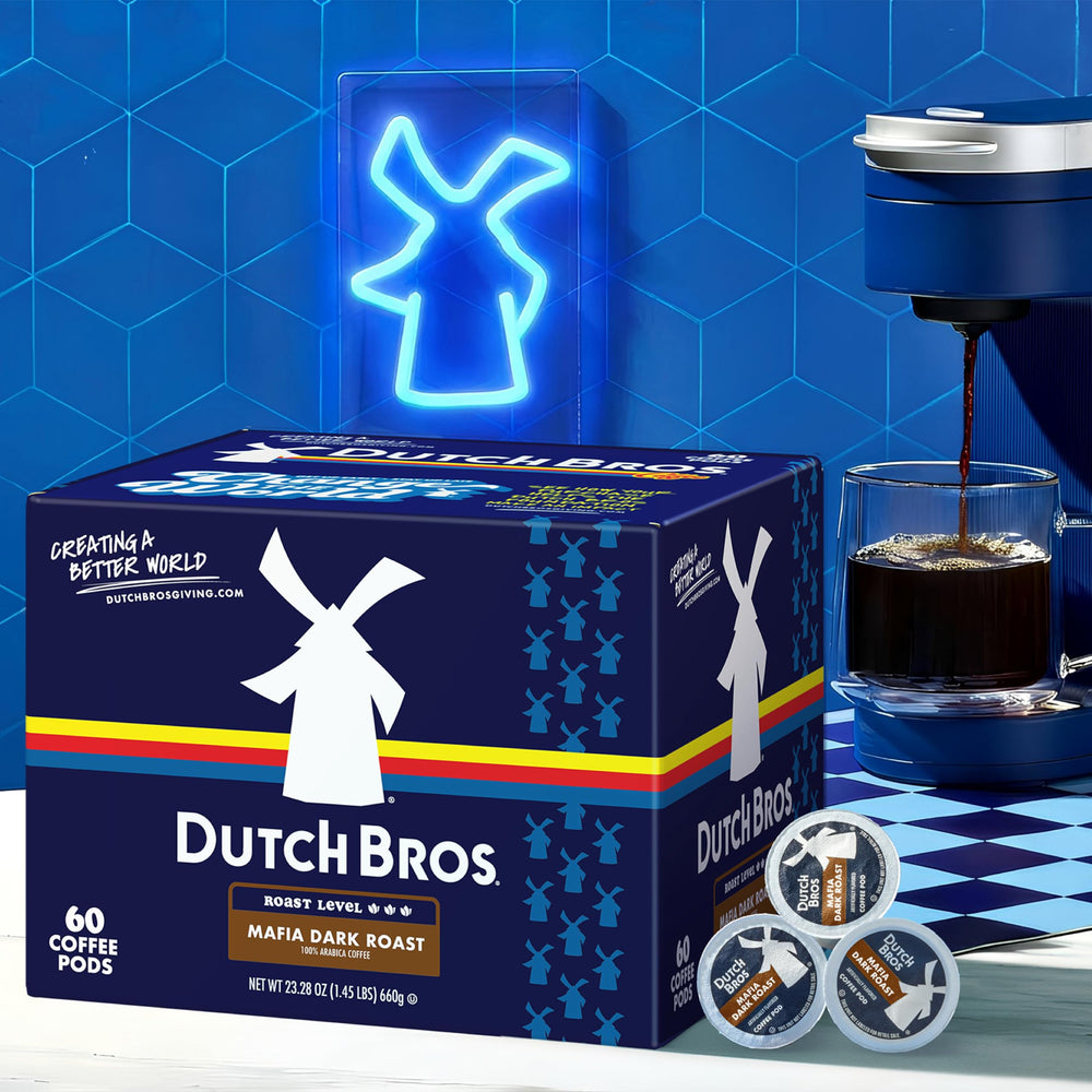 K-Cup compatible Dutch Bros Mafia Dark Roast pods for quick cups