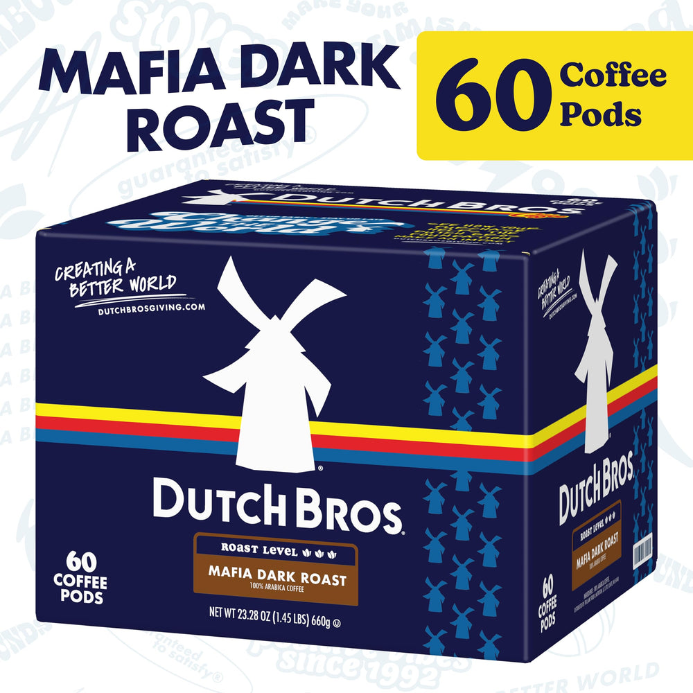 Dutch Bros Mafia Dark Roast 60-count pods for convenient single-serve mornings