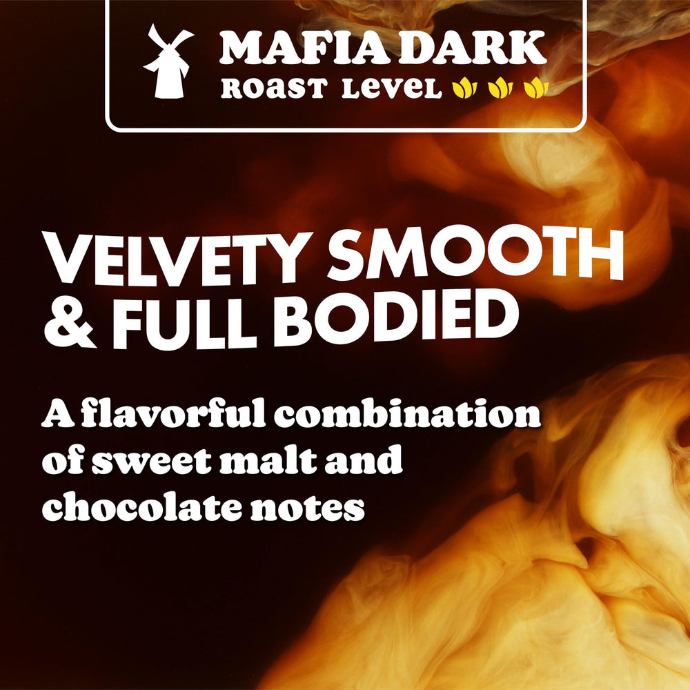Dutch Bros Mafia Dark Roast single-serve cups ready for Keurig brewers