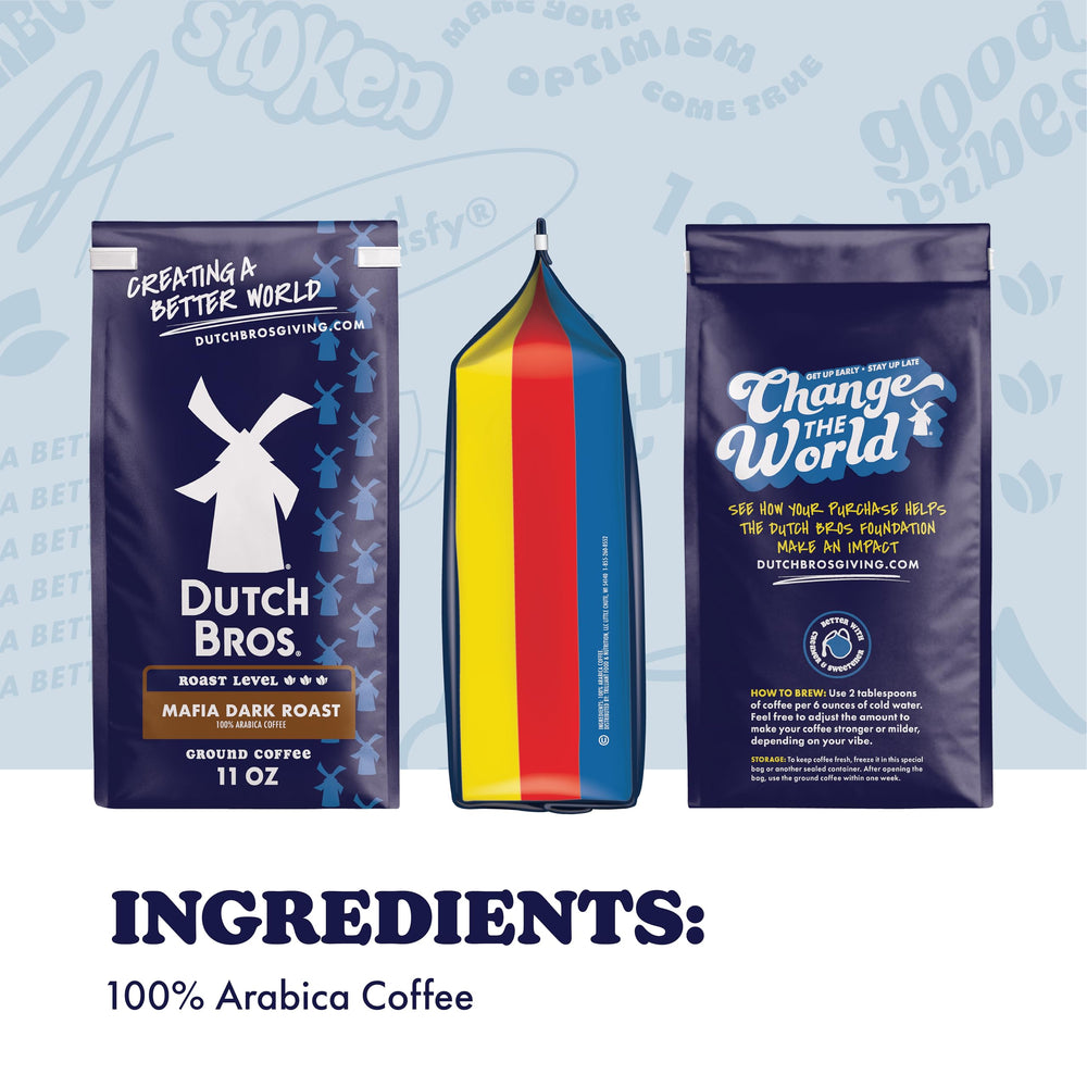 Steaming cup of Dutch Bros Mafia Dark Roast showcases rich, velvety body.