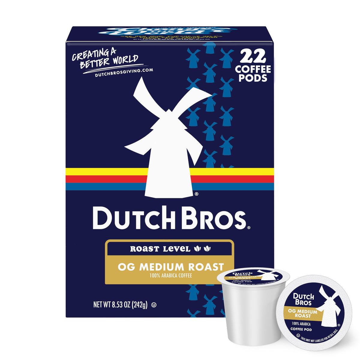 Dutch Bros OG Medium Roast pods in a box for easy single-serve mornings