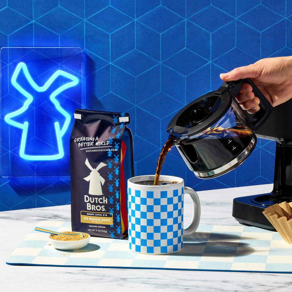 Dutch Bros OG Medium Roast pour-over morning moment