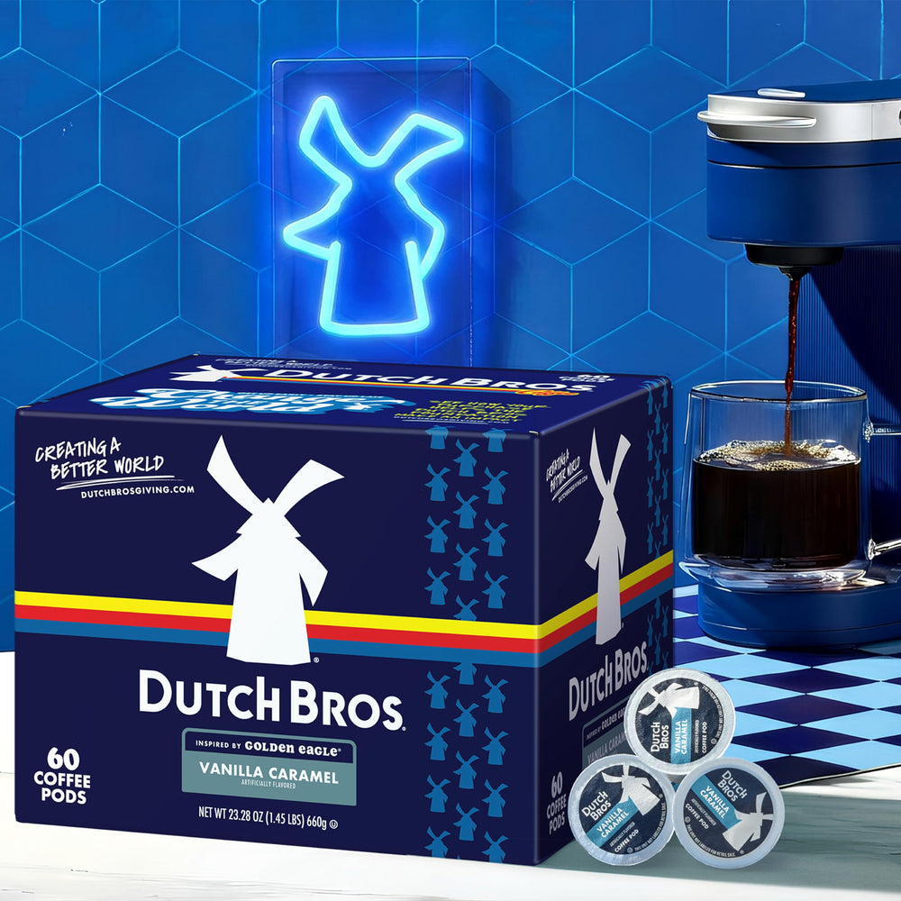 Steaming cup shows vanilla caramel notes and medium roast aroma