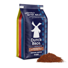 Dutch Bros Annihilator ground coffee bag shows rich aroma for morning rituals.