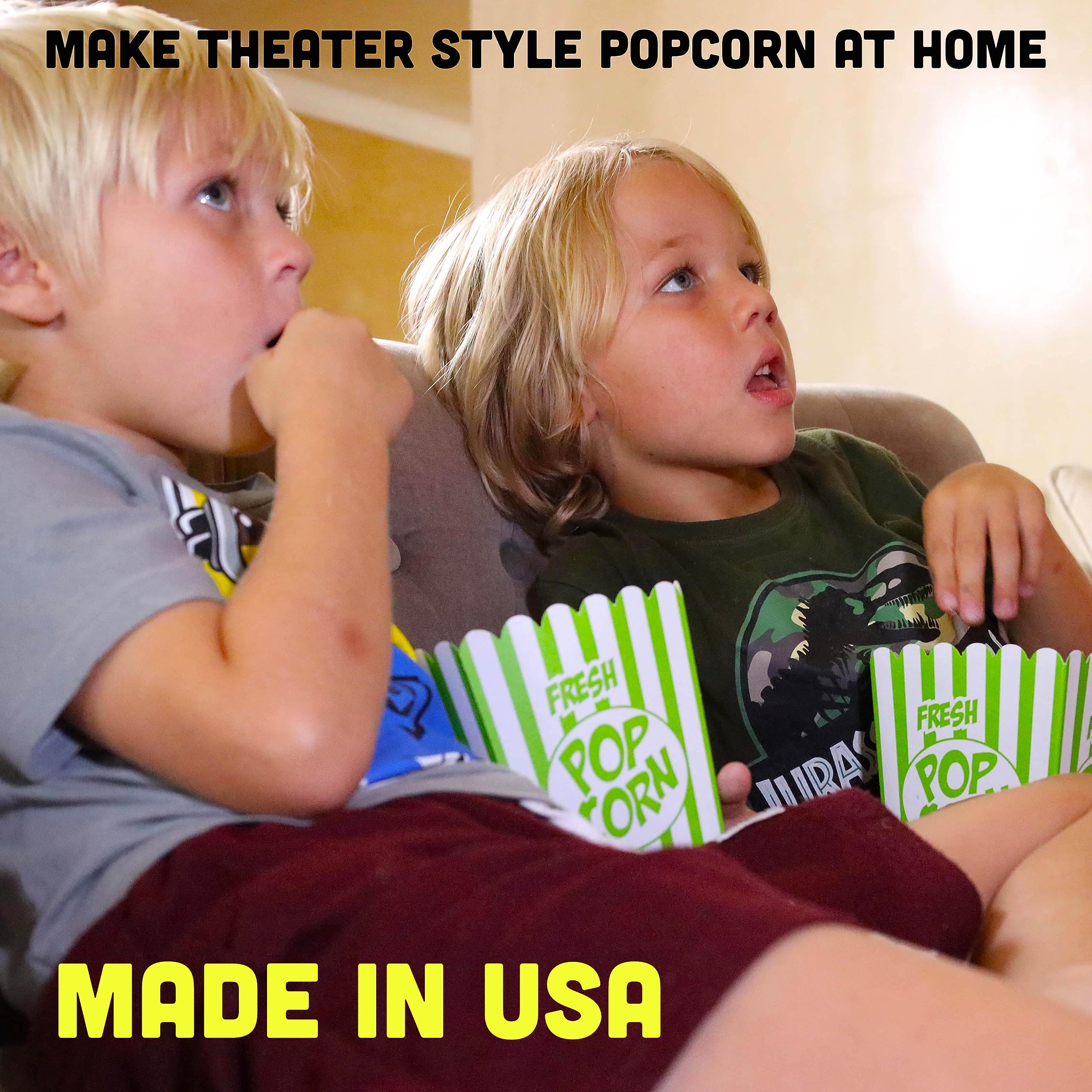 Dutchman’s Popcorn Coconut Oil melts smoothly without smoking or burning when cooking popcorn.