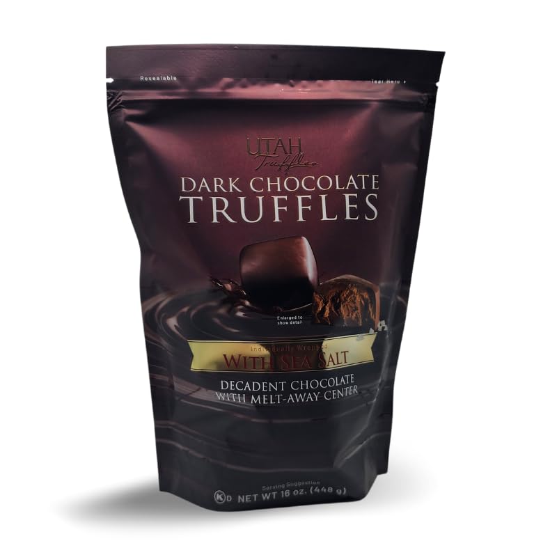 DUTIS Utah Truffles dark chocolate truffle, individually wrapped for easy gifting and on-the-go enjoyment.