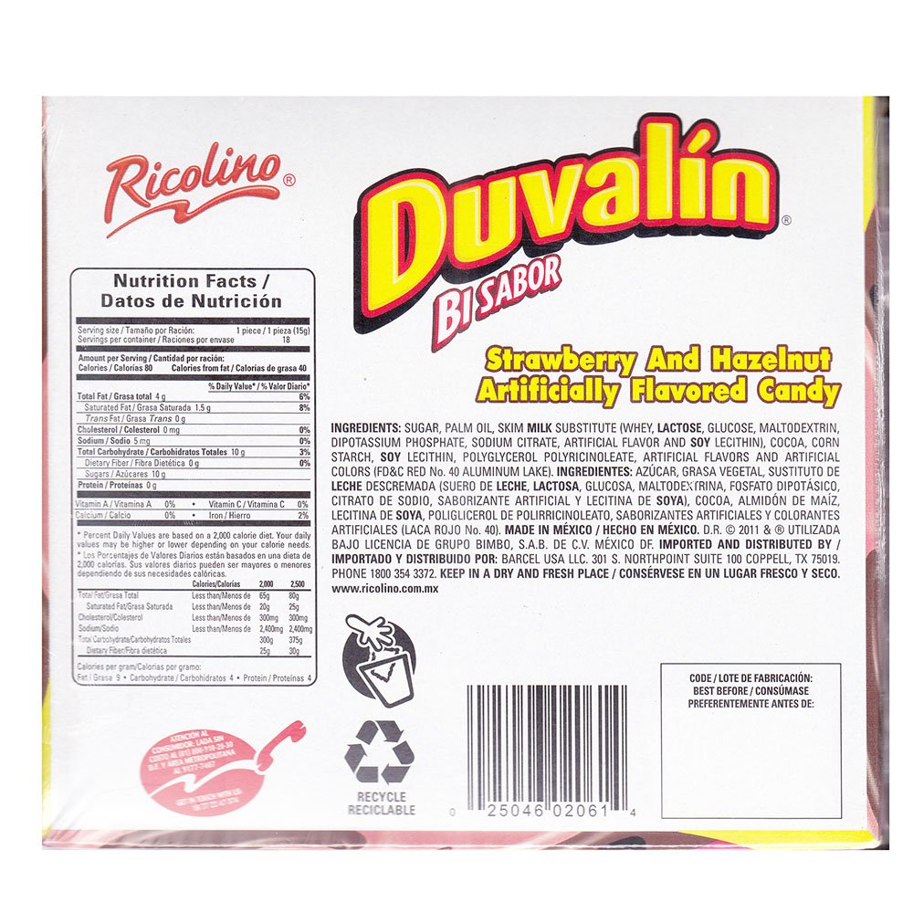 Duvalin strawberry candy pack on display, perfect for on-the-go snacking.