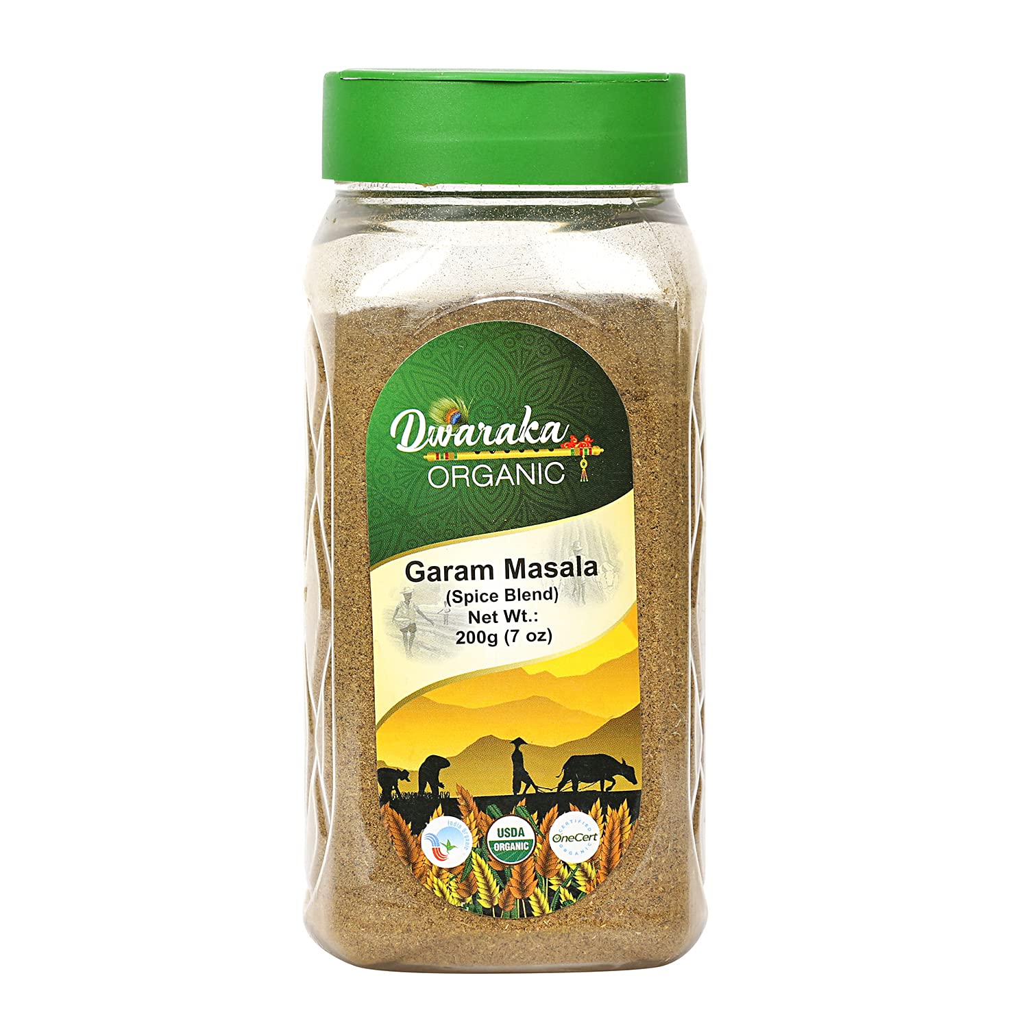 DWARAKA Garam Masala powder in a jar enriches curries with warm, aromatic depth.